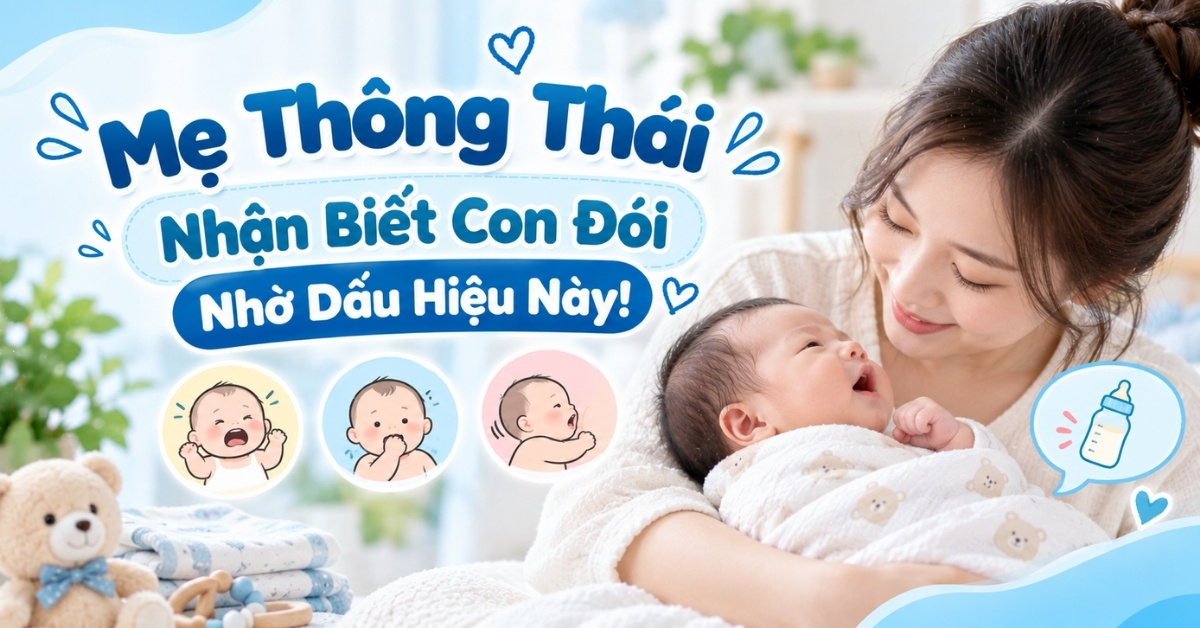 Dấu Hiệu Trẻ Sơ Sinh Đói Sớm: Mẹ Đừng Đợi Con Khóc Mới Cho Bú!