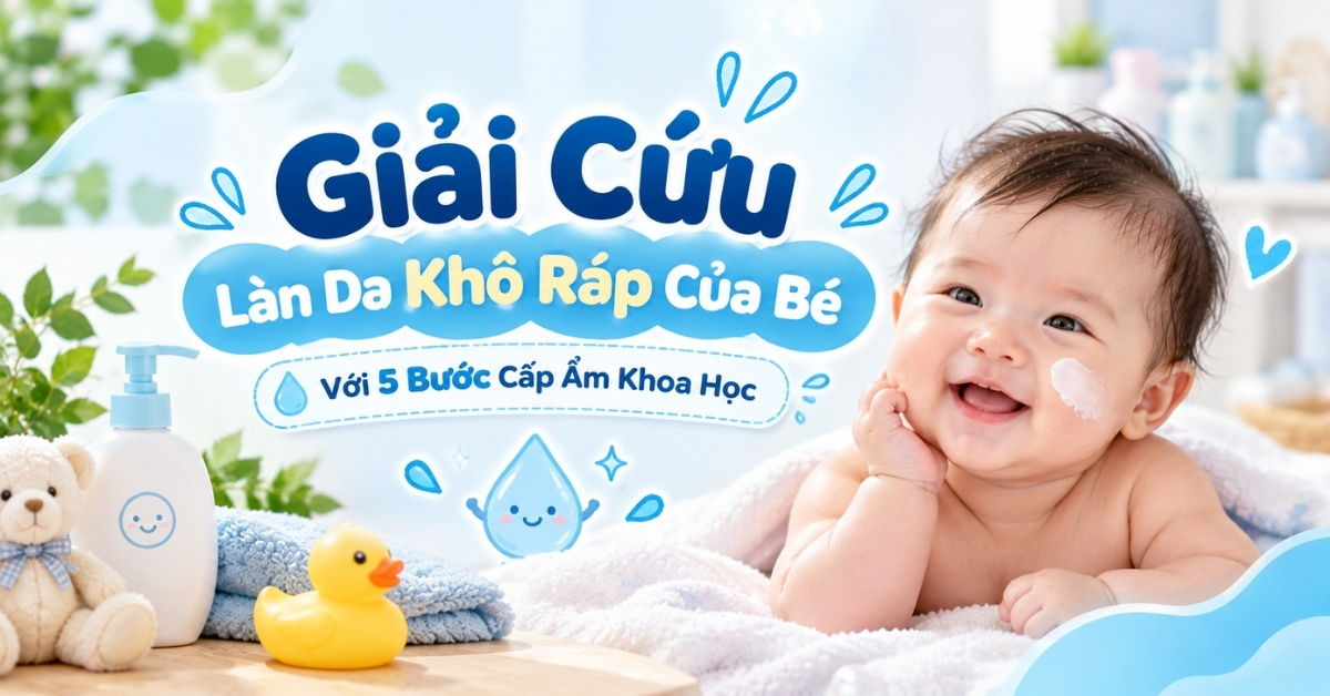 Trẻ Sơ Sinh Bị Khô Da Phải Làm Sao? 5 Bí Quyết Cấp Ẩm An Toàn Cho Bé
