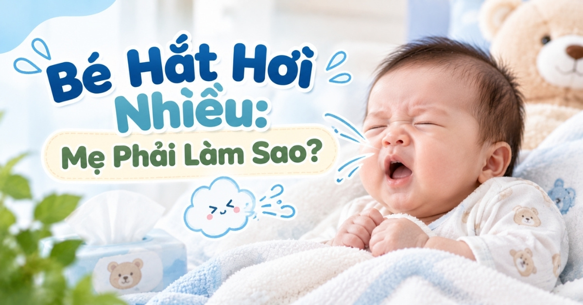 Trẻ Sơ Sinh Hắt Hơi Nhiều Có Sao Không? Nguyên Nhân Và Cách Xử Lý
