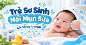Trẻ Sơ Sinh Nổi Mụn Sữa Có Nguy Hiểm Không? Nguyên Nhân Và Cách Xử Lý